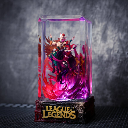 Rakan & Xayah LOL resin lamp