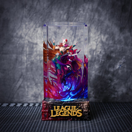 Rakan & Xayah LOL resin lamp