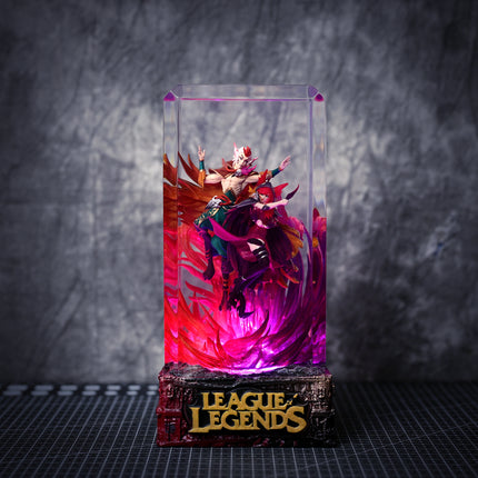 Rakan & Xayah LOL resin lamp