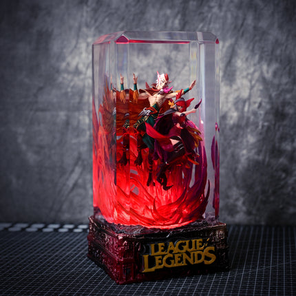 Rakan & Xayah LOL resin lamp