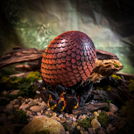 Close-up of a dragon resin lamp displaying detailed scales, reminiscent of Smaug or a powerful Balrog—a legendary Birthday Gift.