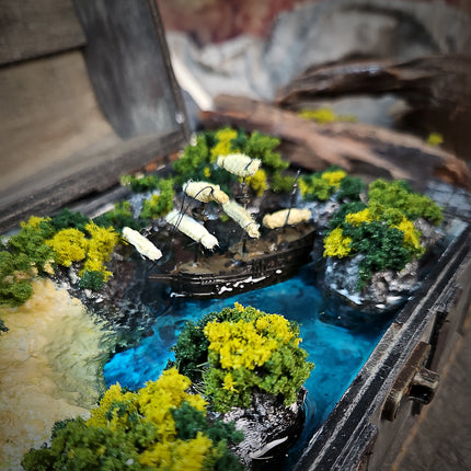 Handcrafted Pirate Cove Resin Lamp image 2