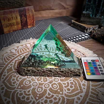 Ocean Shark Triangle Resin Lamp image 8