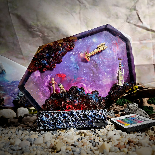 Galaxy Star Wars 2 Resin Lamp image 0