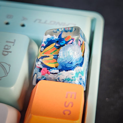 Stitch Surfing Sa Keycap image 9