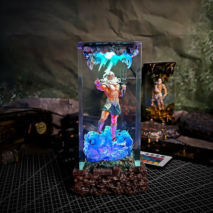 Athens Poseidon Resin Lamp image 0