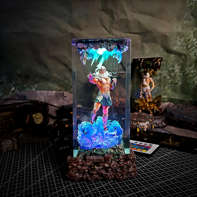 Athens Poseidon Resin Lamp image 0