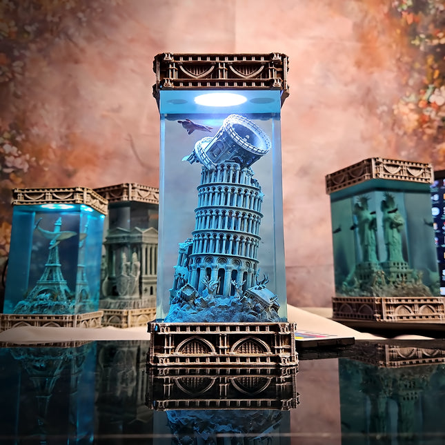 Pisa – Gothic Resin Lamp (No Clock Version) image 0