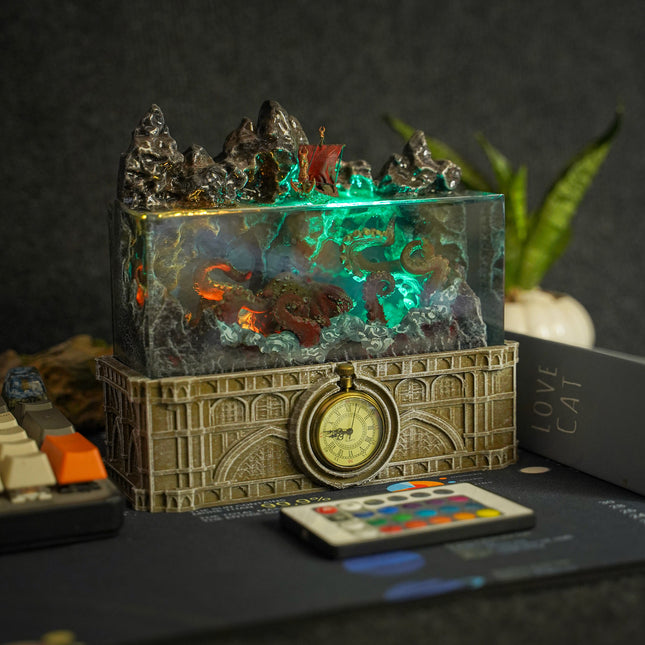 Kraken – Gothic Resin Lamp image 9