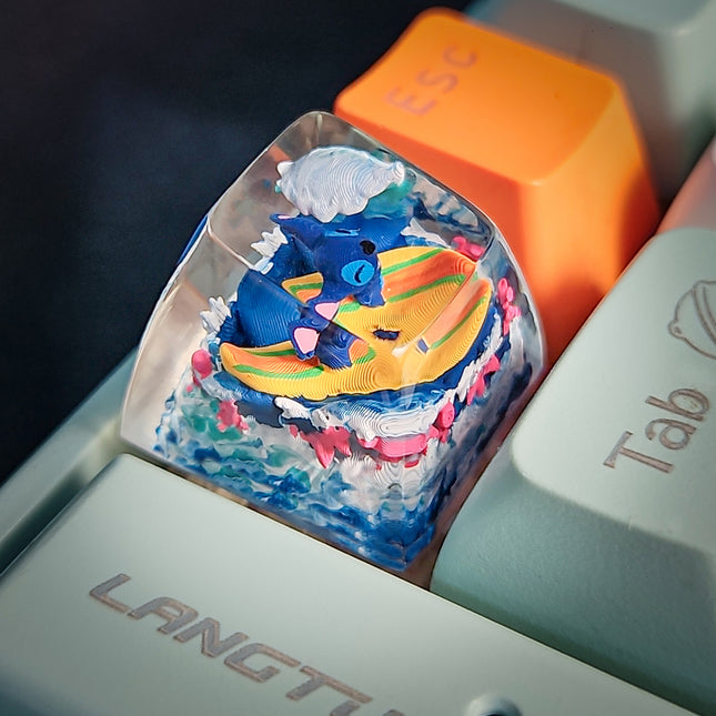 Stitch Surfing Sa Keycap image 2