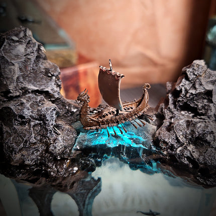 Ocean Viking Rectangle Resin Lamp image 5