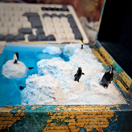 Handcrafted Resin Penguin Iceberg Lamp image 1