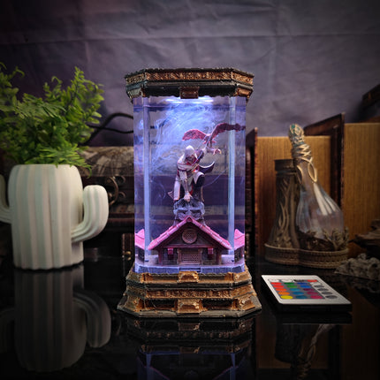Ezio V2 resin lamp front view assassin gaming night light
