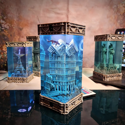 Pisa – Gothic Resin Lamp (No Clock Version) image 8