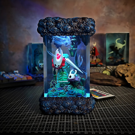 Knight & Hornet Resin Lamp image 0