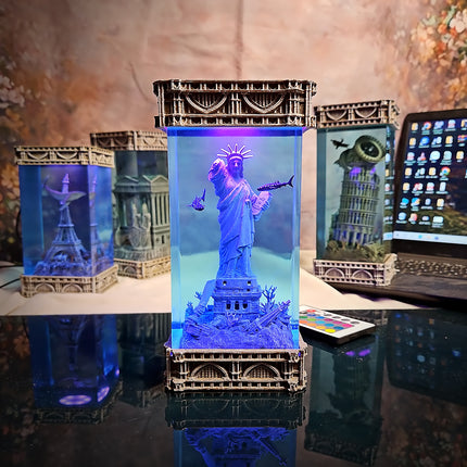 Statue of Liberty – Gothic Resin Lamp (No Clock Version) image 8