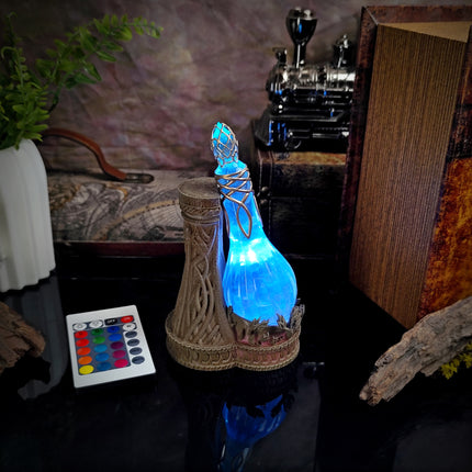 Galadriel’s Phial LED resin lamp with mystical glowing lighting