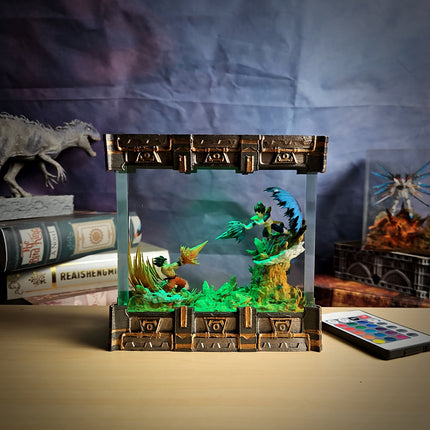 Goku vs Vegeta Battle – Dragon Ball Z Resin Lamp