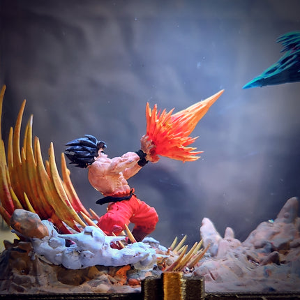 Goku vs Vegeta Battle – Dragon Ball Z Resin Lamp