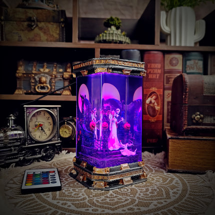 Jack & Sally Resin Lamp