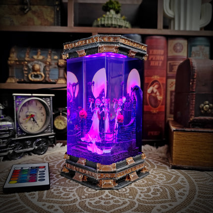 Jack & Sally Resin Lamp