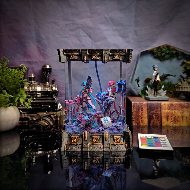 Jinx & Vi Resin Lamp