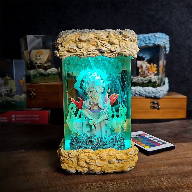 Luffy Gear 5 Seated – Sun God Nika Lamp