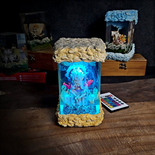 Luffy Gear 5 Seated – Sun God Nika Lamp