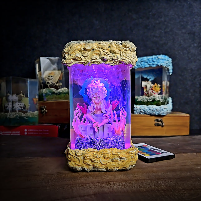 Luffy Gear 5 Seated – Sun God Nika Lamp