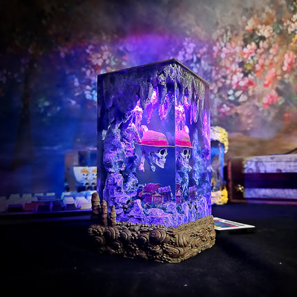OP Skull display light handcrafted from premium epoxy resin