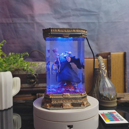 Overlord LED resin lamp with cinematic fantasy lighting