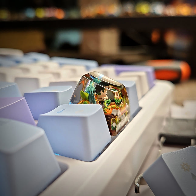 Collectible Roronoa Zoro artisan keycap for keyboard display collections