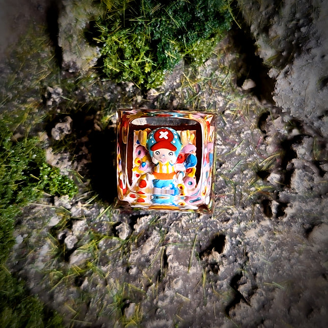 Tony Tony Chopper artisan keycap featuring detailed anime character sculpt